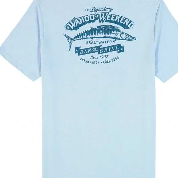 IZOD Men’s Sky Blue Short Sleeve Tee - Picture 2 of 3
